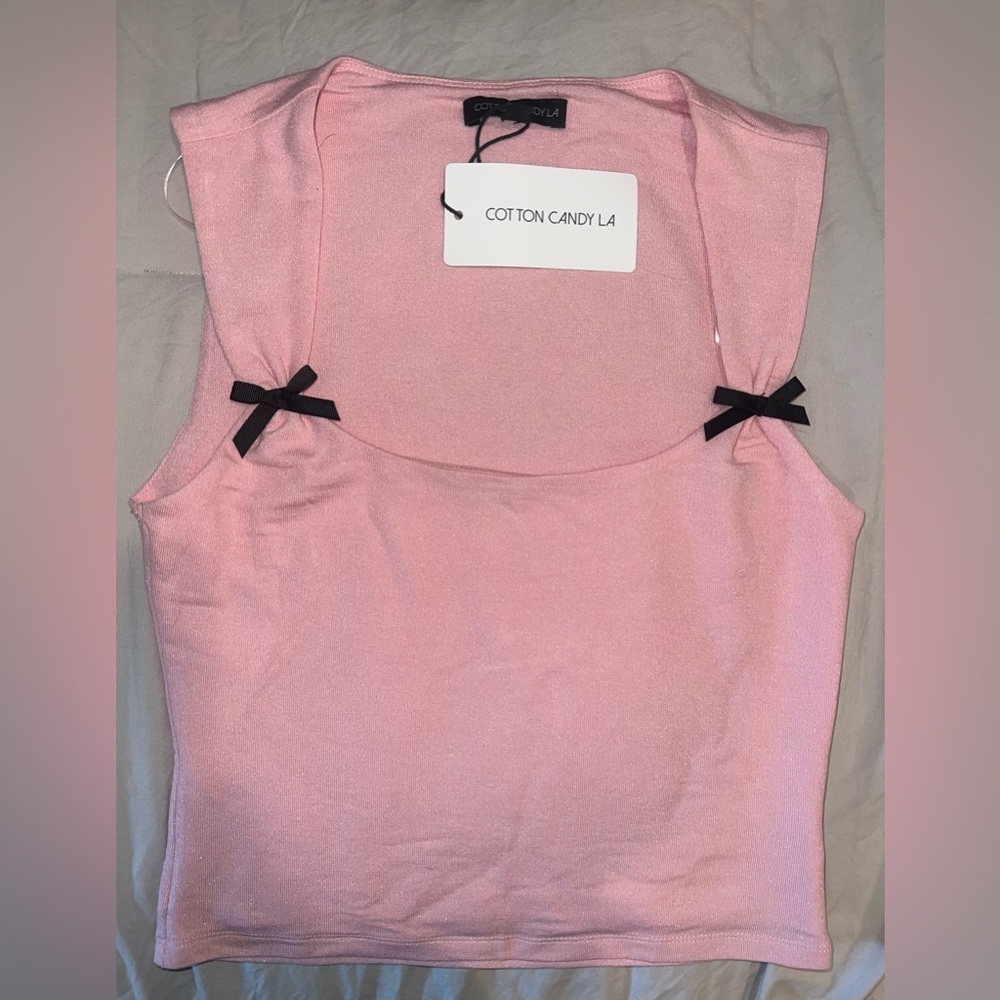 Cottoncandy Top M/ Petal Pink. Never Worn with tags